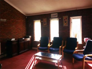 Top view of conference room